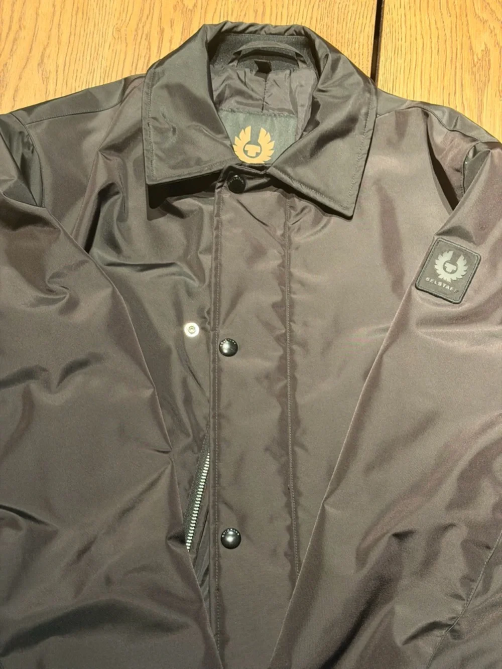 Belstaff Black Trench Coat Small - Picture 12 of 14